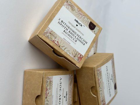 Твердый шампунь с фитокомплексом против выпадения волос ТШ05 фото